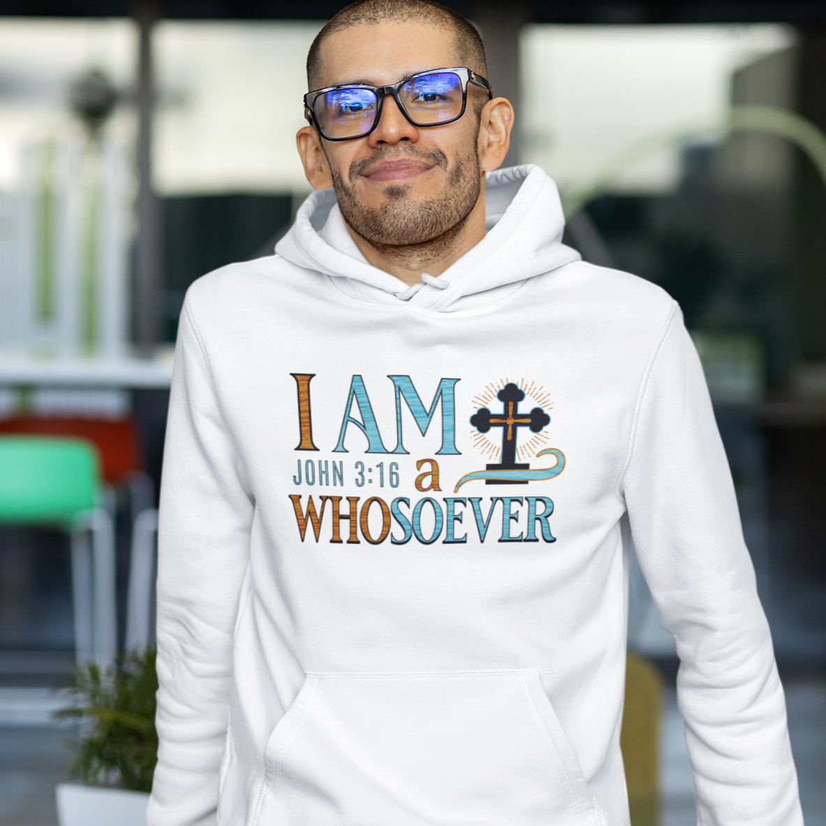 Bible Verse Faith Hoodie | Inspiring Sobriety | John 3:16