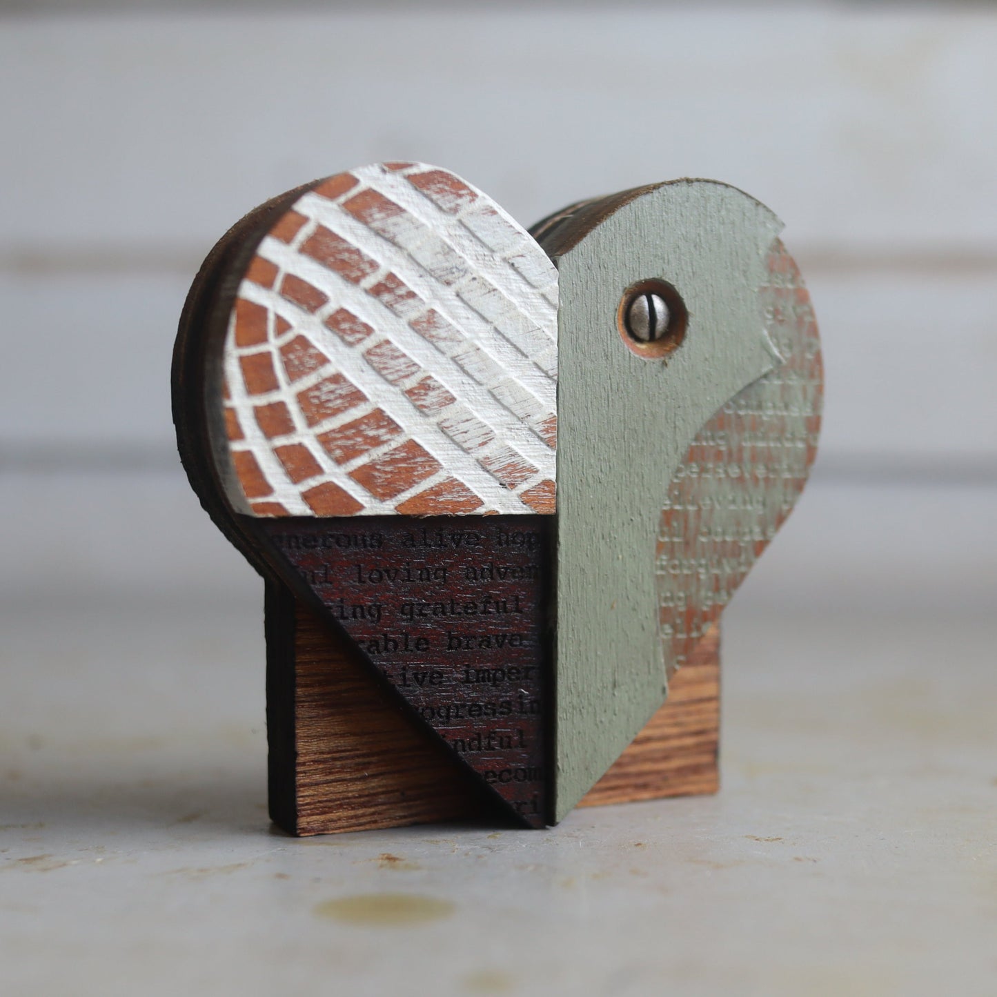 Reclaimed Wooden Heart Emojis