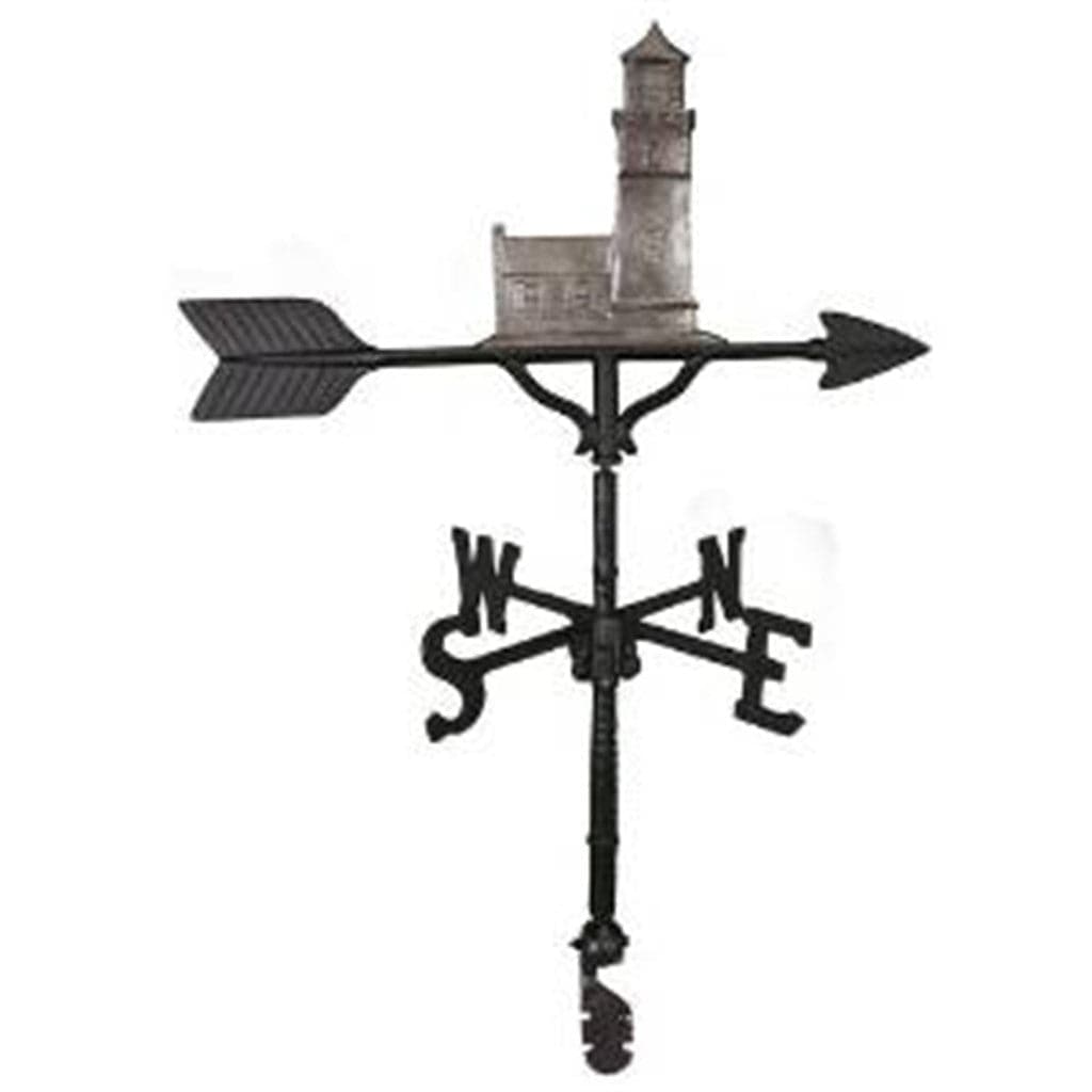 32″ Aluminum Lighthouse and Cottage Weathervane