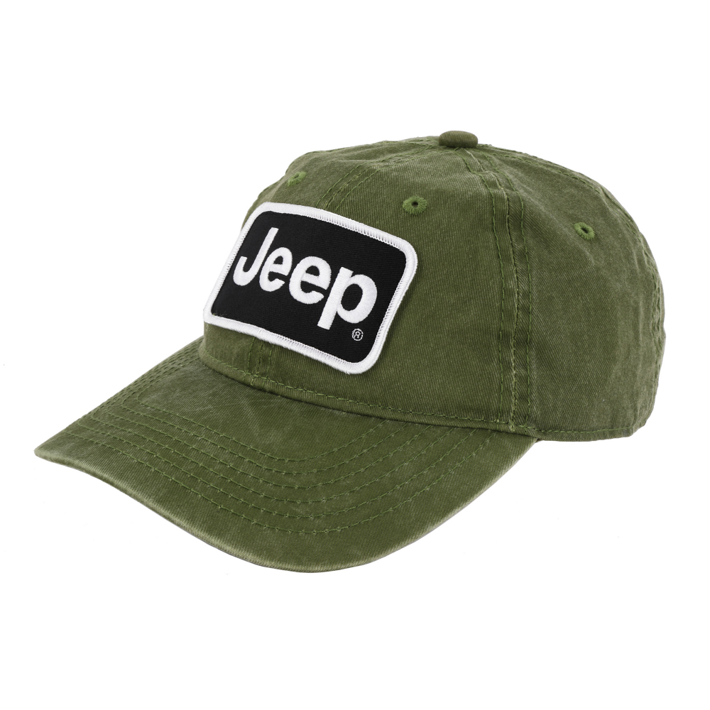 Hat - Jeep Chino Twill Patch - Light Olive