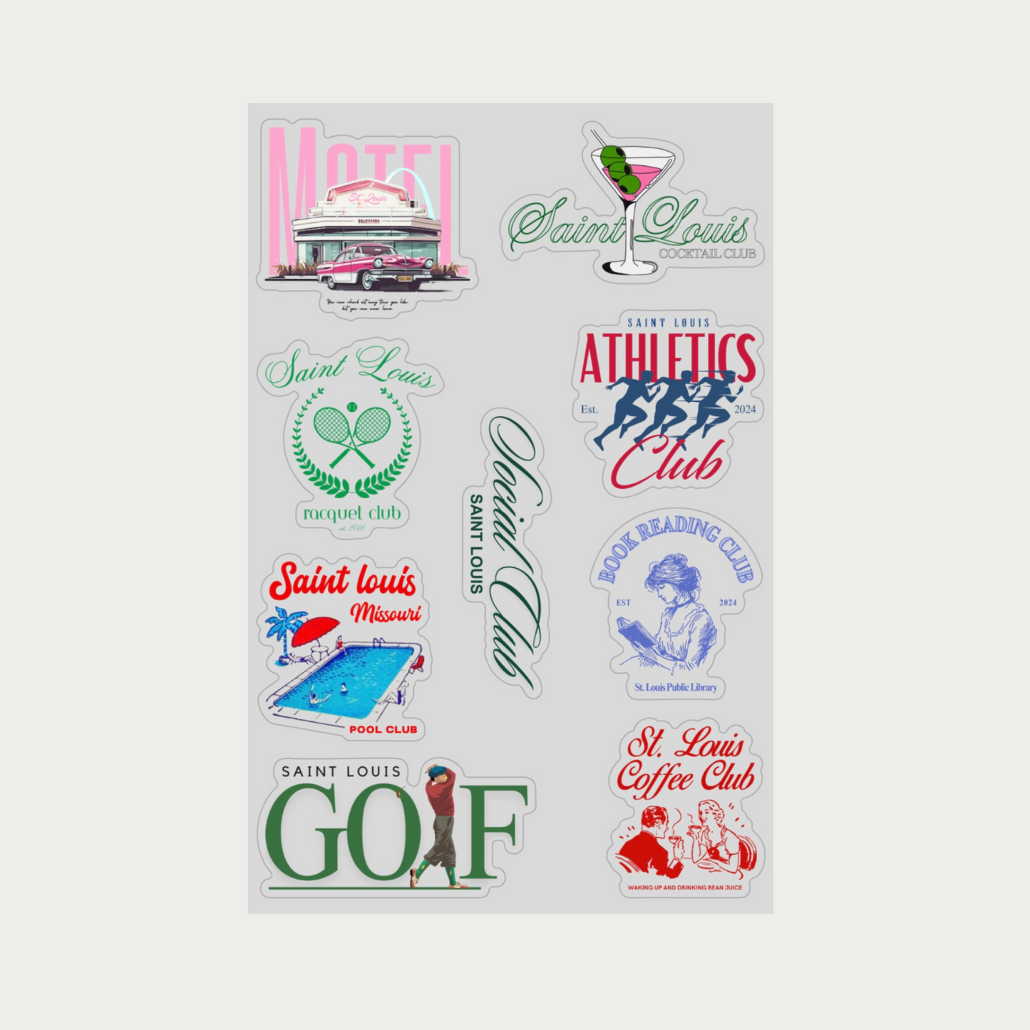 Club Sticker Sheet