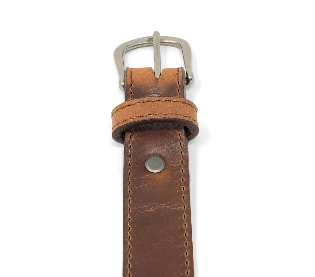 Handmade Leather Belt | Horween English Tan Dublin