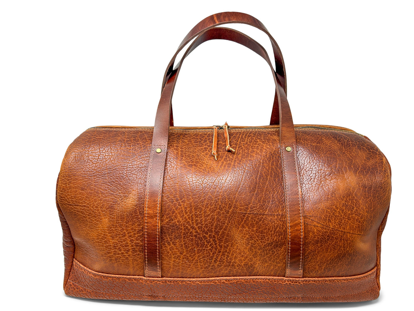 Jack Foster Weekender  | Cognac Shrunken Bison