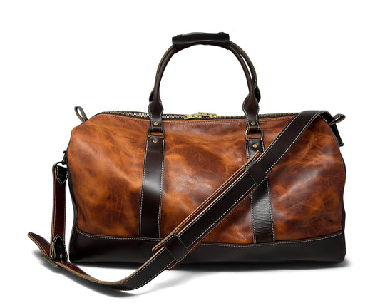 Weekender Leather Duffel | Horween English Tan Leather