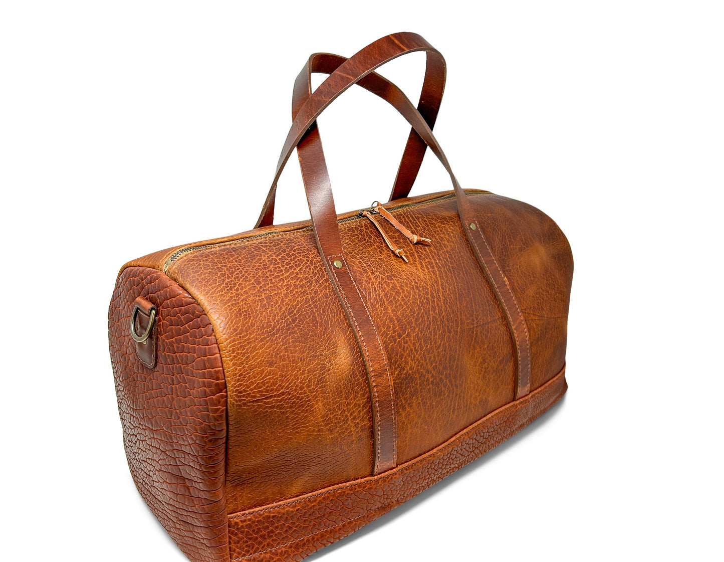 Jack Foster Weekender  | Cognac Shrunken Bison