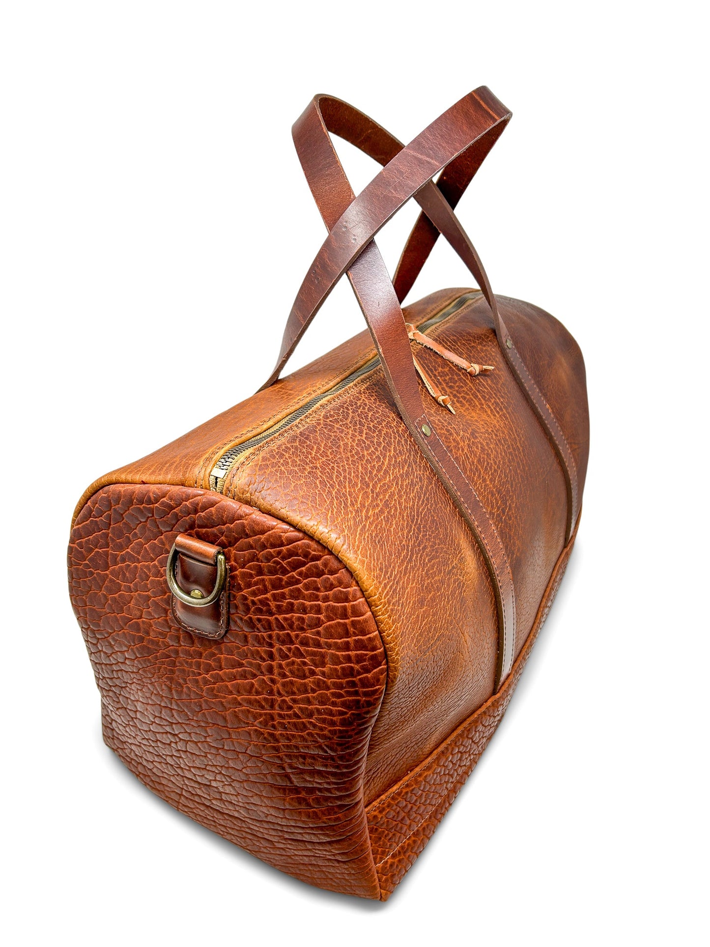 Jack Foster Weekender  | Cognac Shrunken Bison