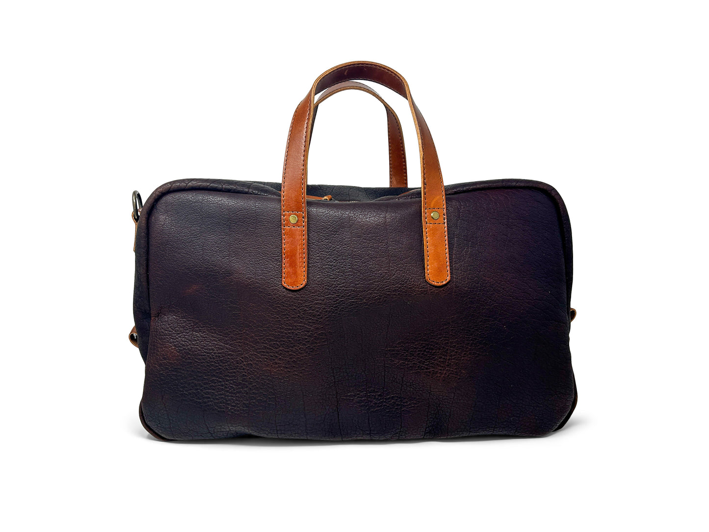 Jack Foster Weekender  | Dark Cognac Shrunken Bison