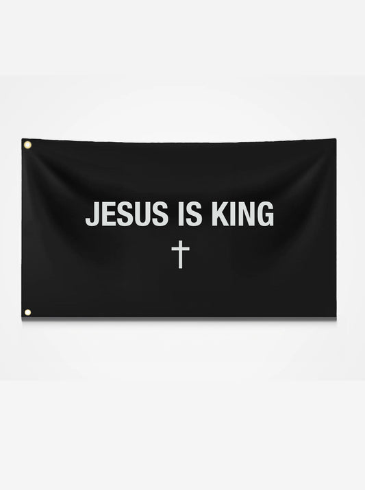 Jesus Is King Flag