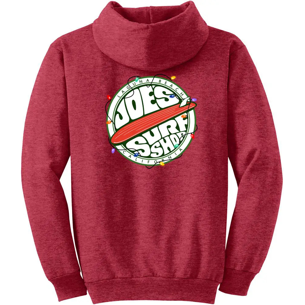 Joe's Surf Shop Fins Up Christmas Hoodie