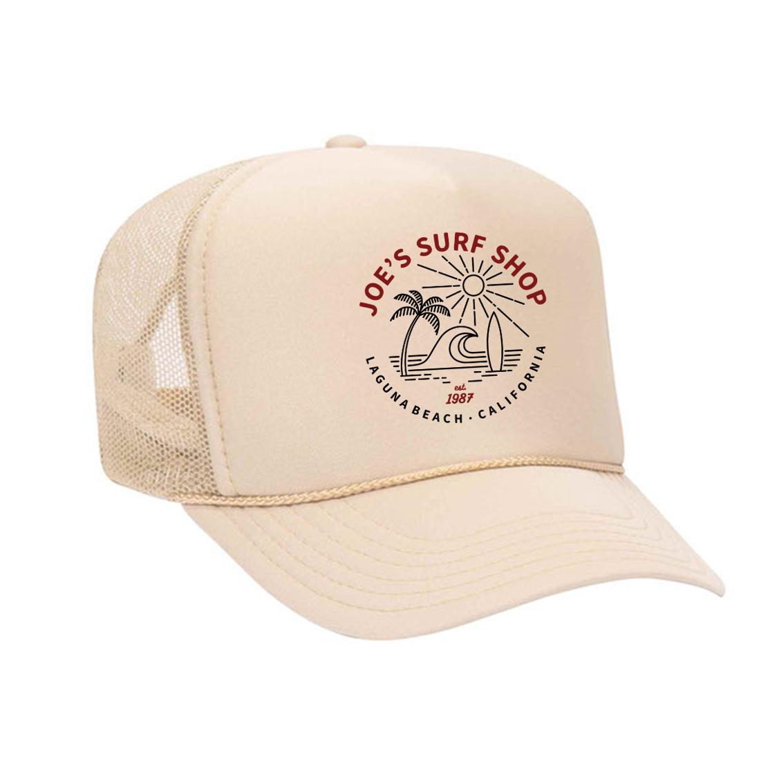 Joe's Surf Shop Beach Life Foam Trucker Hat