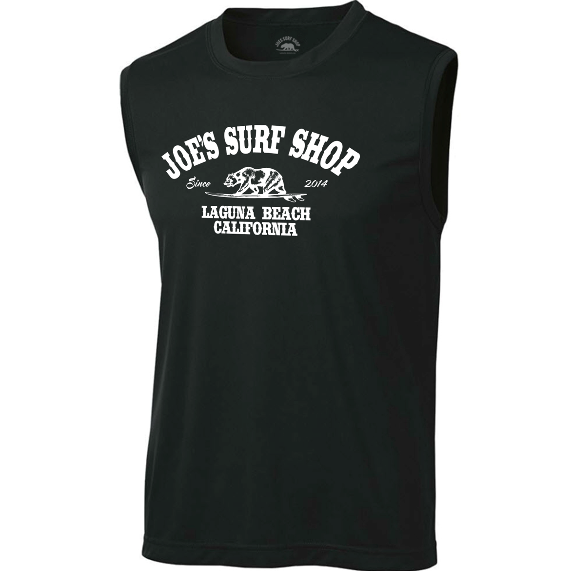 Joe's Surf Shop California Sleeveless Graphic Workout Tee