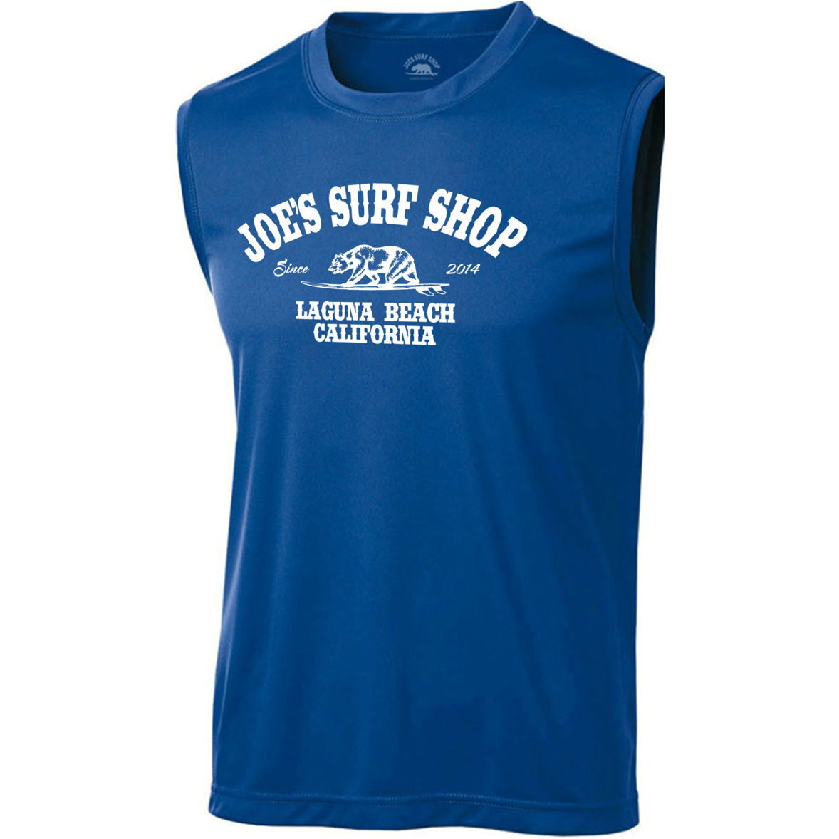 Joe's Surf Shop California Sleeveless Graphic Workout Tee