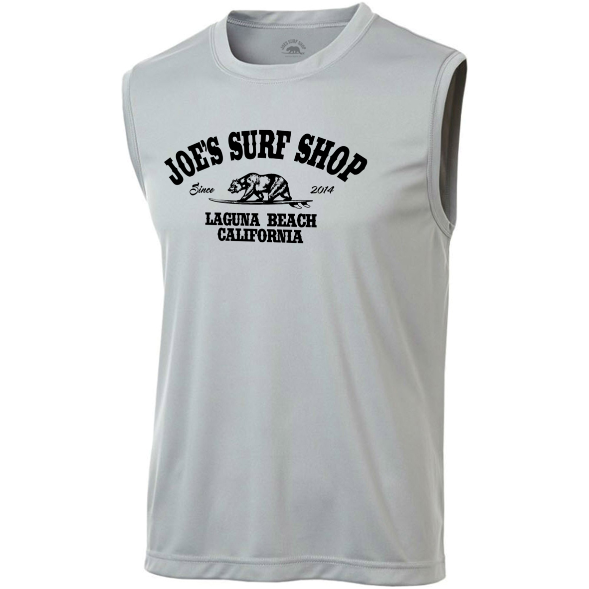 Joe's Surf Shop California Sleeveless Graphic Workout Tee