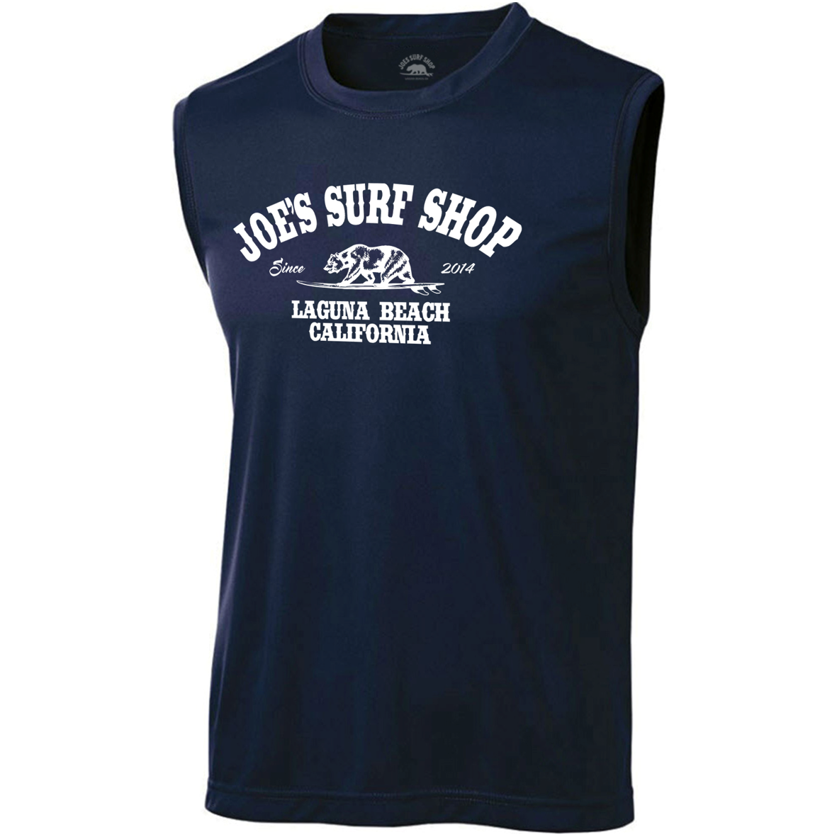 Joe's Surf Shop California Sleeveless Graphic Workout Tee