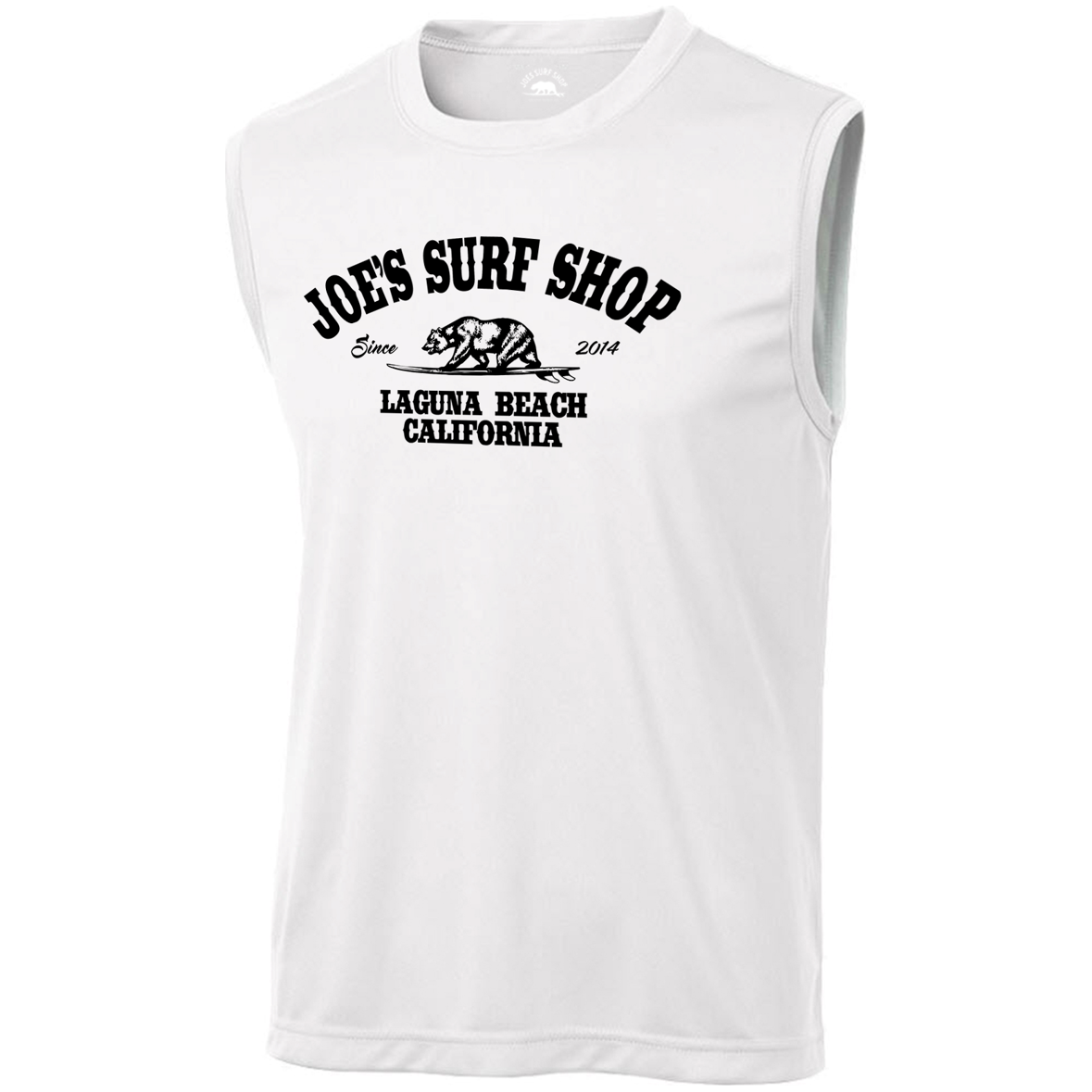 Joe's Surf Shop California Sleeveless Graphic Workout Tee