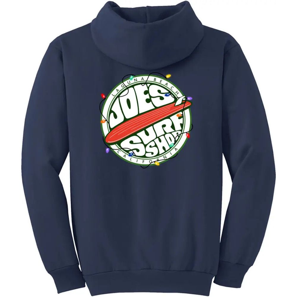 Joe's Surf Shop Fins Up Christmas Hoodie