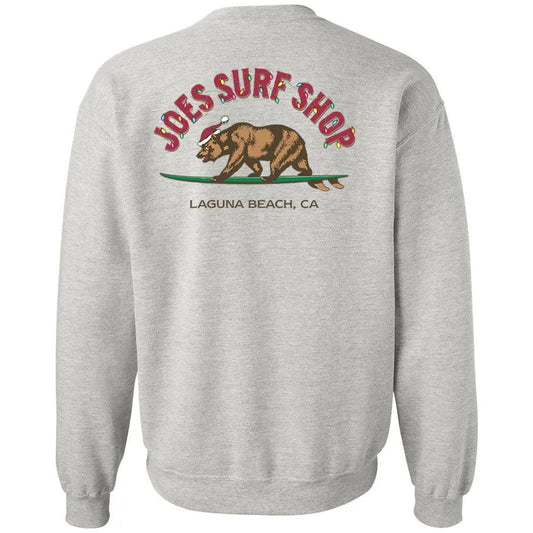 Joe's Surf Shop Surfing Bear Christmas Crewneck