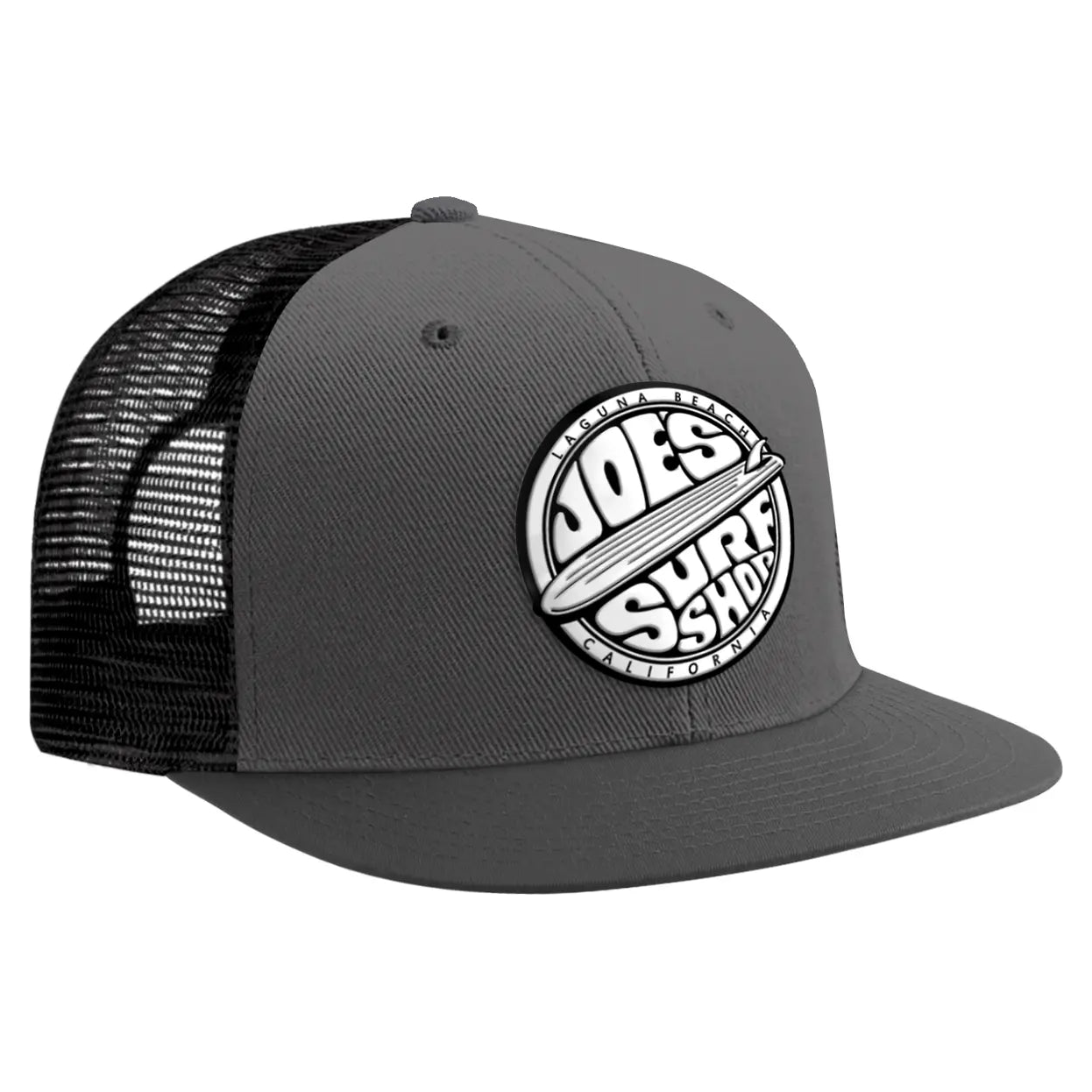 Joe's Surf Shop Fins Up Flat Bill Trucker Hat