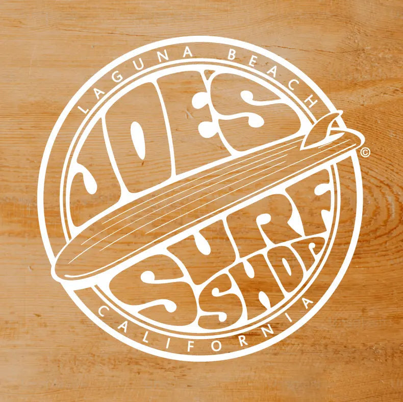 Joe's Surf Shop Fins Up Surfboard Decal