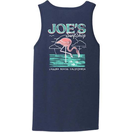 Joe's Surf Shop Flamingo Beach Tank Top