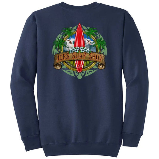 Joe's Surf Shop Longboard Crewneck