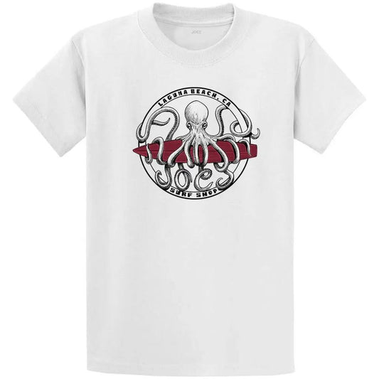 Joe's Surf Shop Octopus Meets Surfboard Youth Graphic Tee