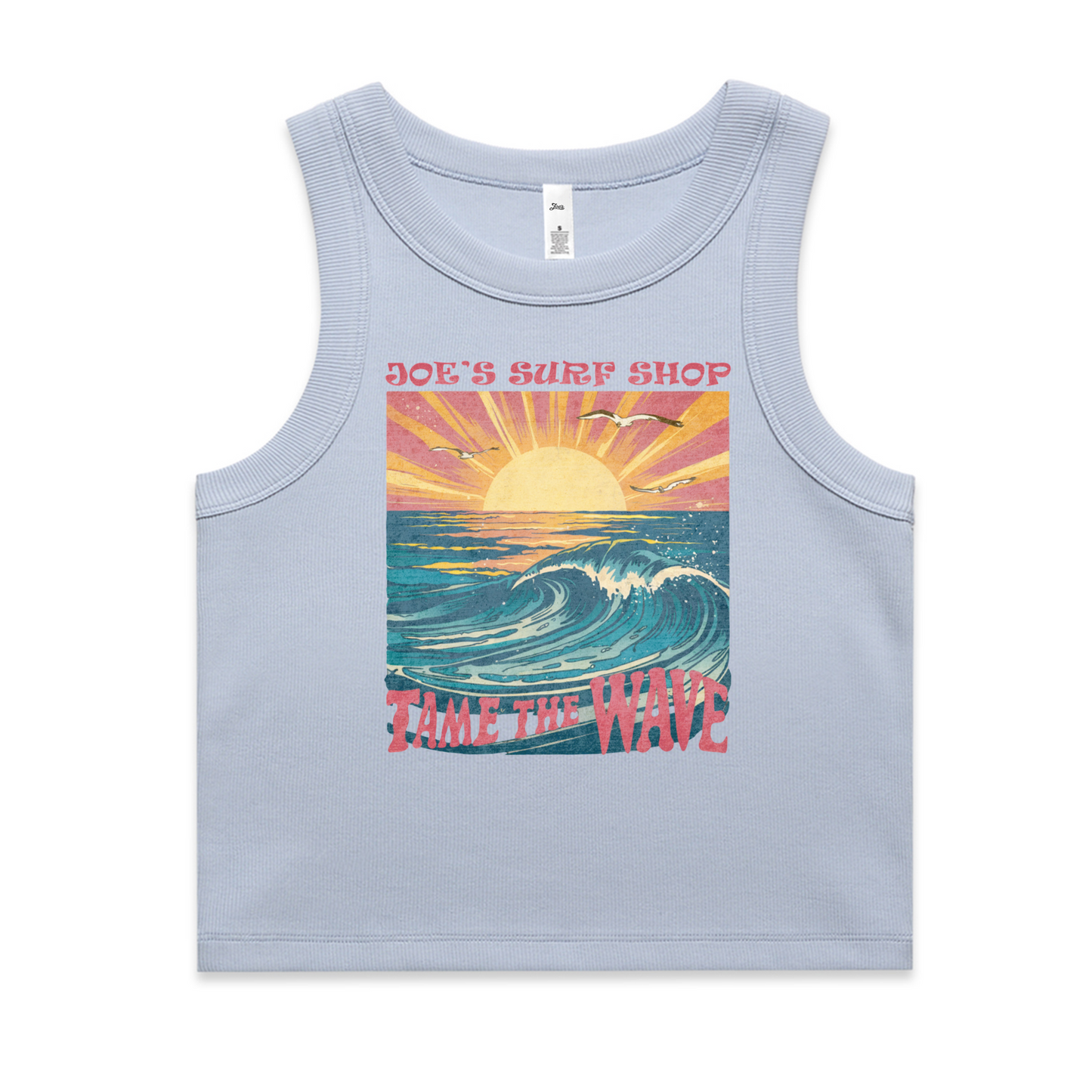 Joe's Surf Shop Organic Rib Crop Tank