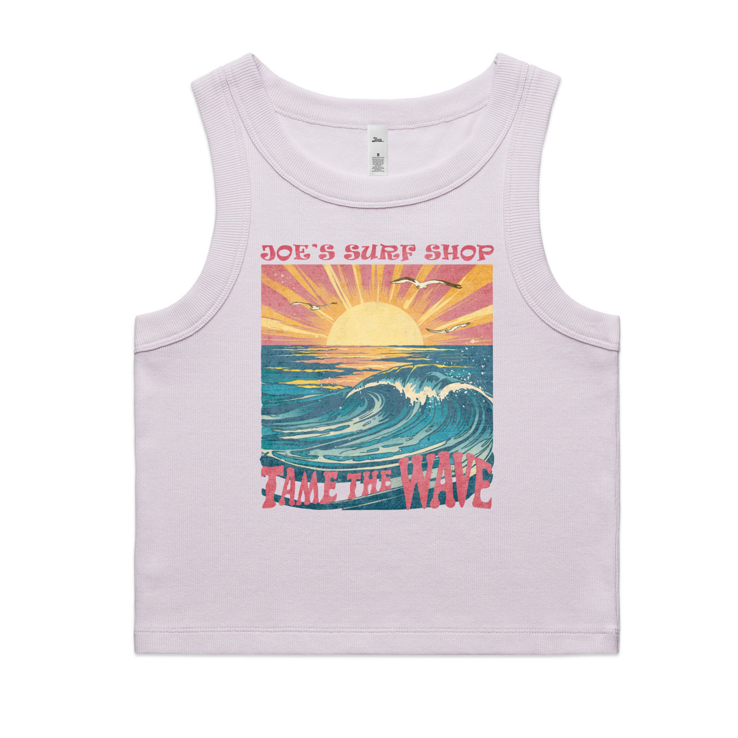 Joe's Surf Shop Organic Rib Crop Tank