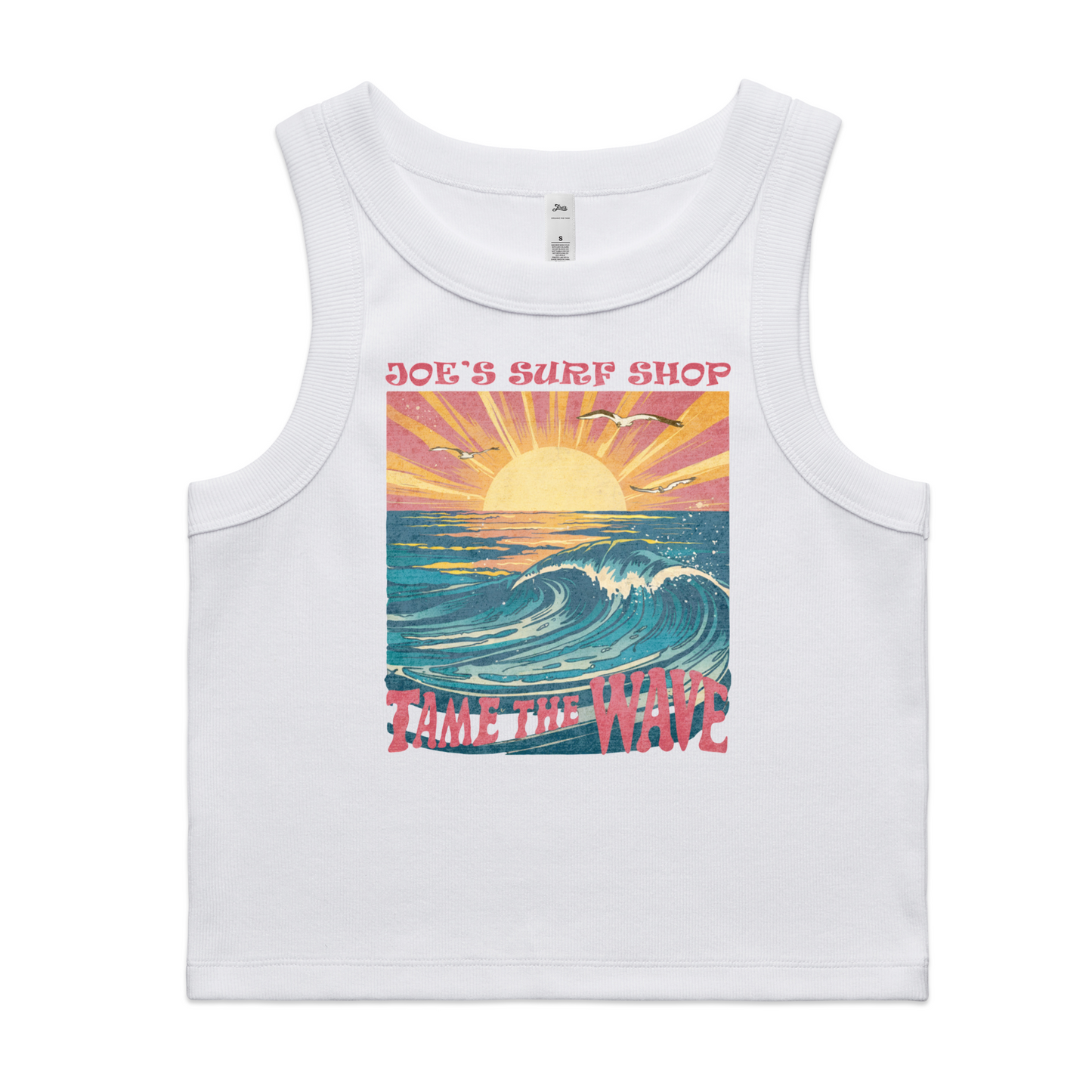 Joe's Surf Shop Organic Rib Crop Tank