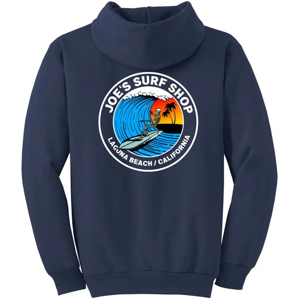 Joe's Surf Shop Skeleton Surfer Hoodie