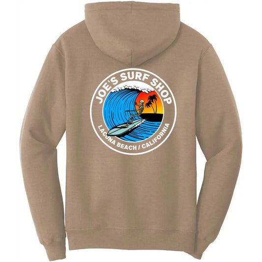 Joe's Surf Shop Skeleton Surfer Hoodie