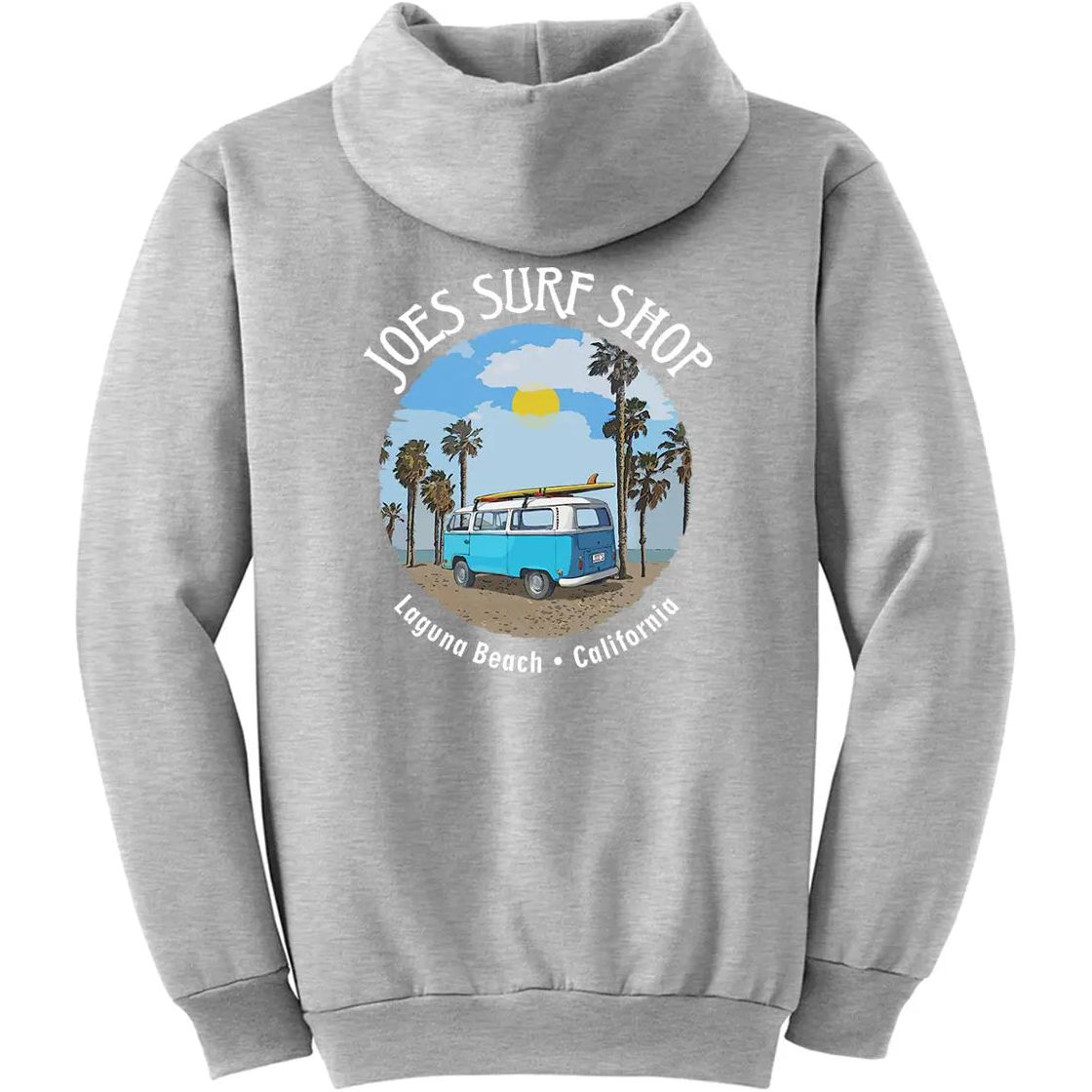 Joe's Surf Shop Surf Bus Beach Hoodie