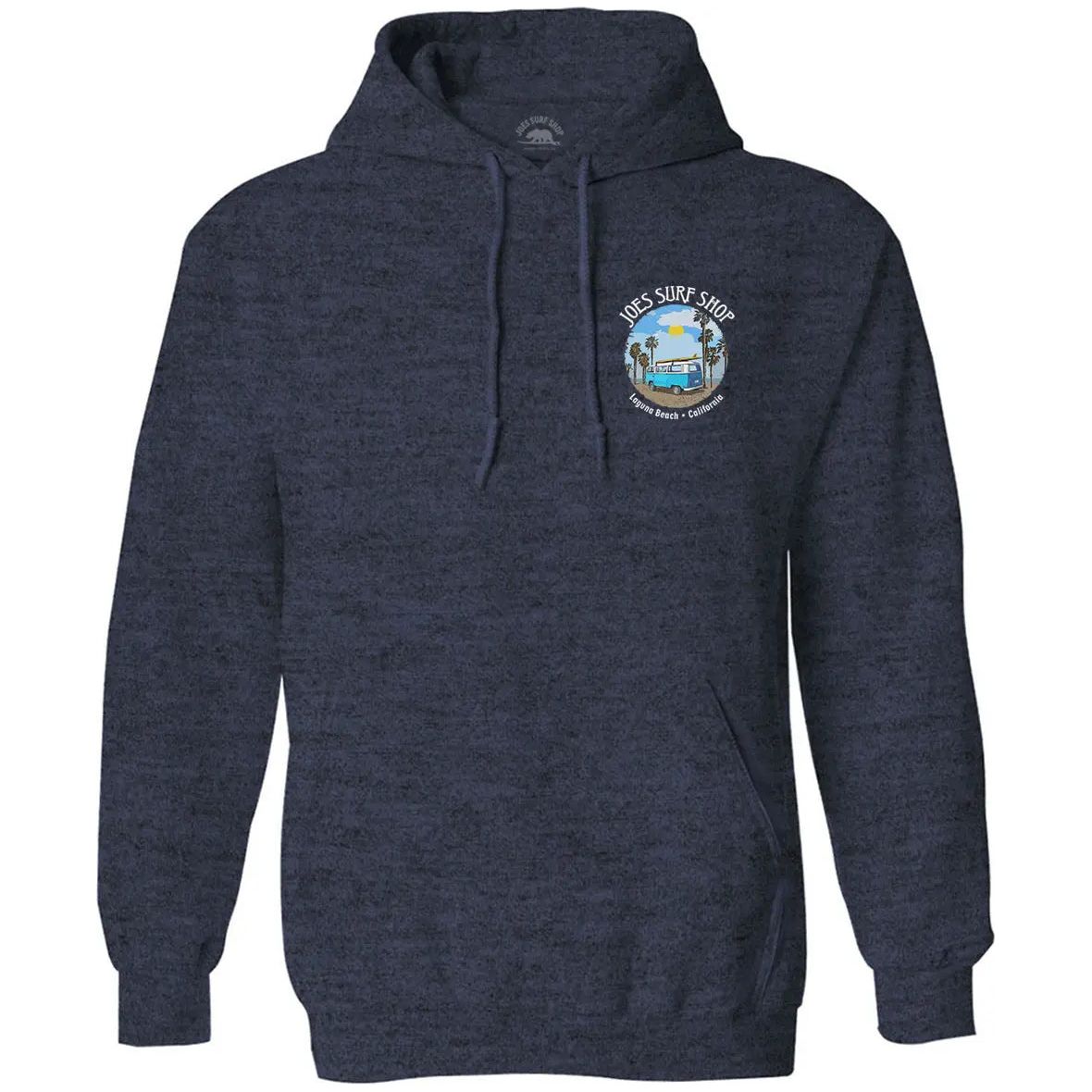 Joe's Surf Shop Surf Bus Beach Hoodie