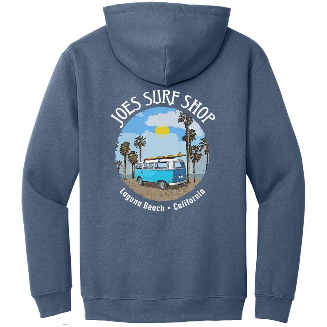 Joe's Surf Shop Surf Bus Beach Hoodie