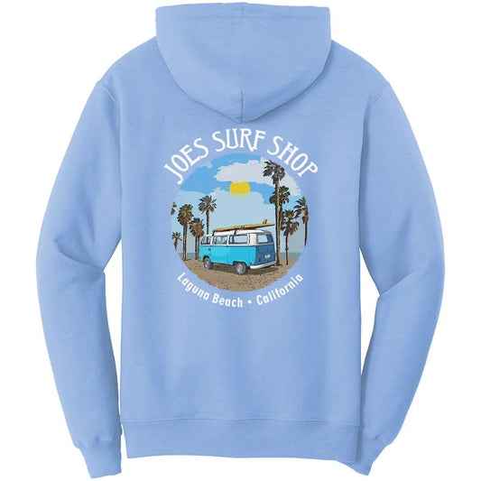 Joe's Surf Shop Surf Bus Beach Hoodie