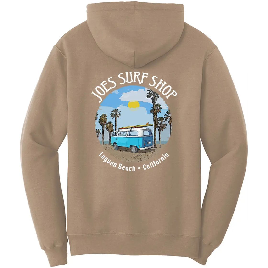 Joe's Surf Shop Surf Bus Beach Hoodie