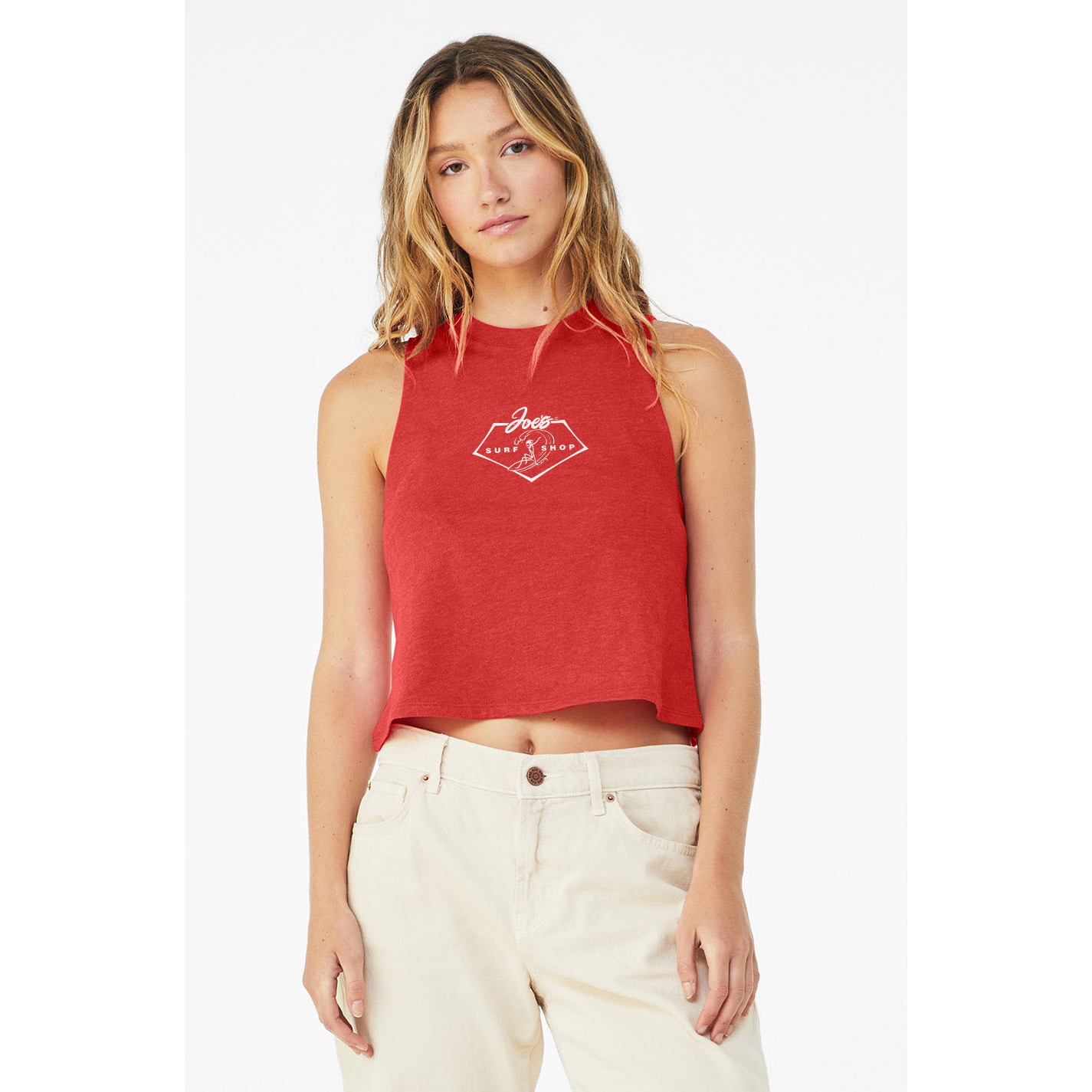 Joe's Surf Shop Surfing 101 Racerback Crop Tee