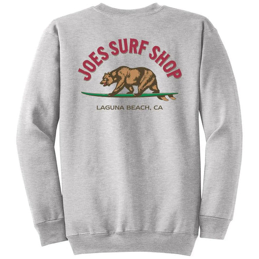 Joe's Surf Shop Surfing Bear Crewneck