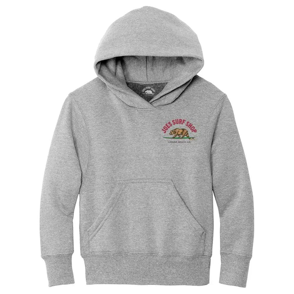 Joe's Surf Shop Surfing Bear Youth Graphic Hoodie