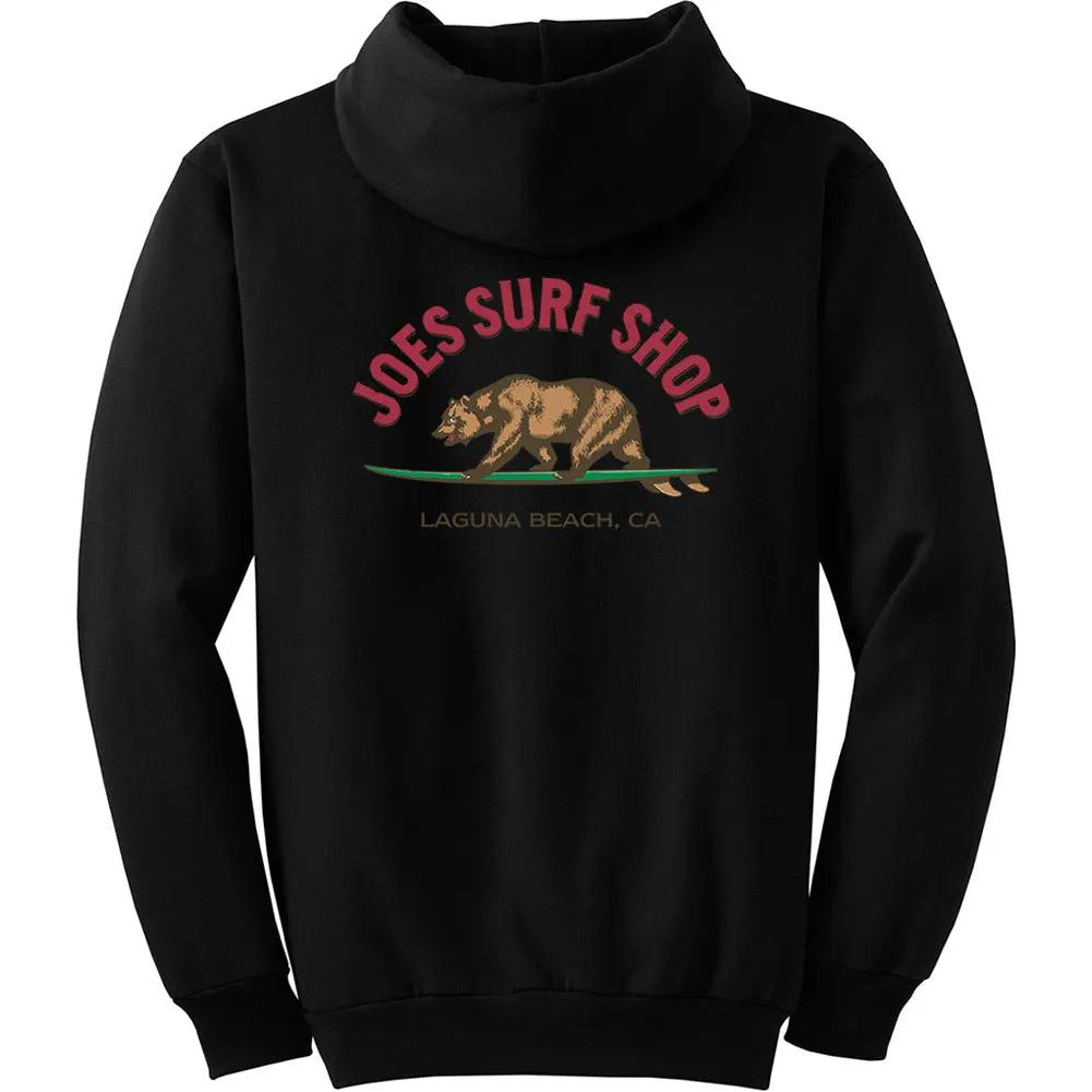 Joe's Surf Shop Surfing Bear Youth Graphic Hoodie