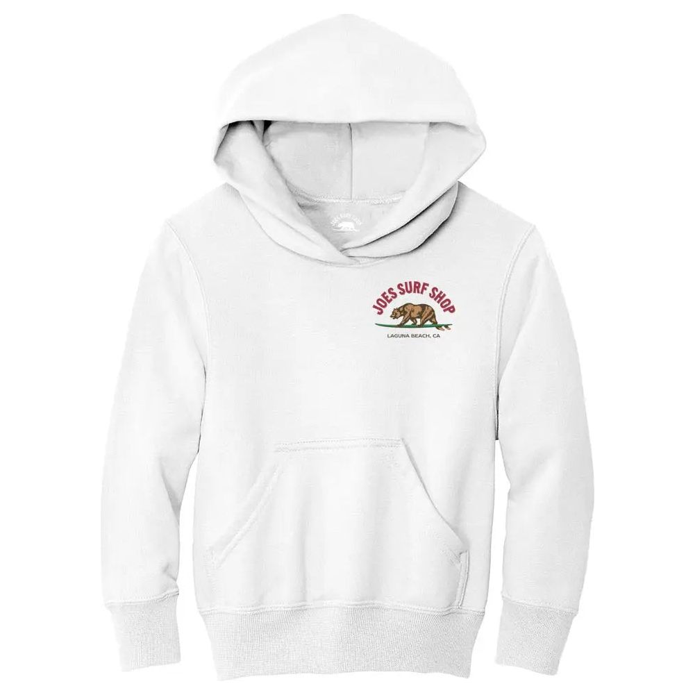 Joe's Surf Shop Surfing Bear Youth Graphic Hoodie