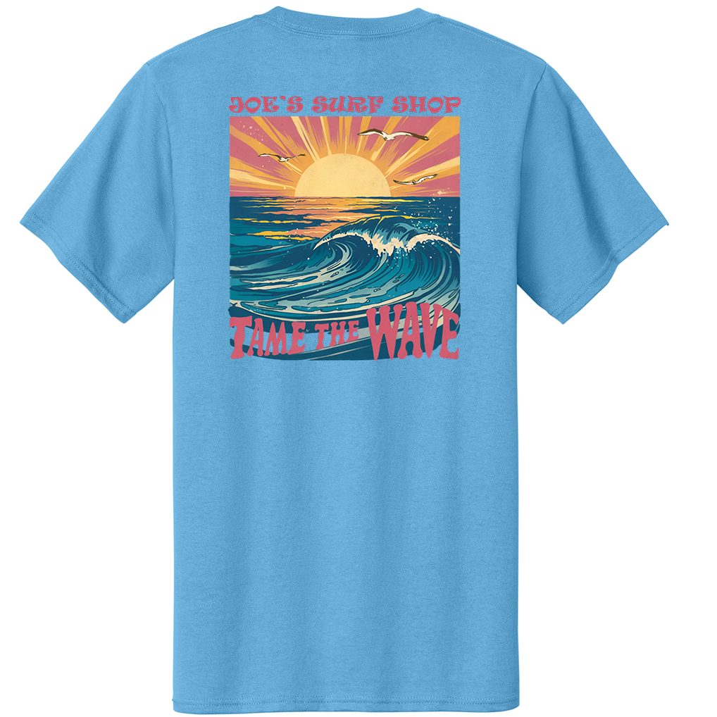 Joe's Surf Shop Tame The Wave Youth T Shirt