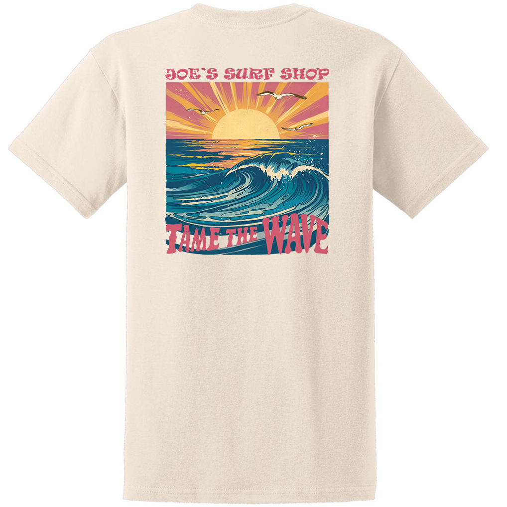 Joe's Surf Shop Tame The Wave Youth T Shirt