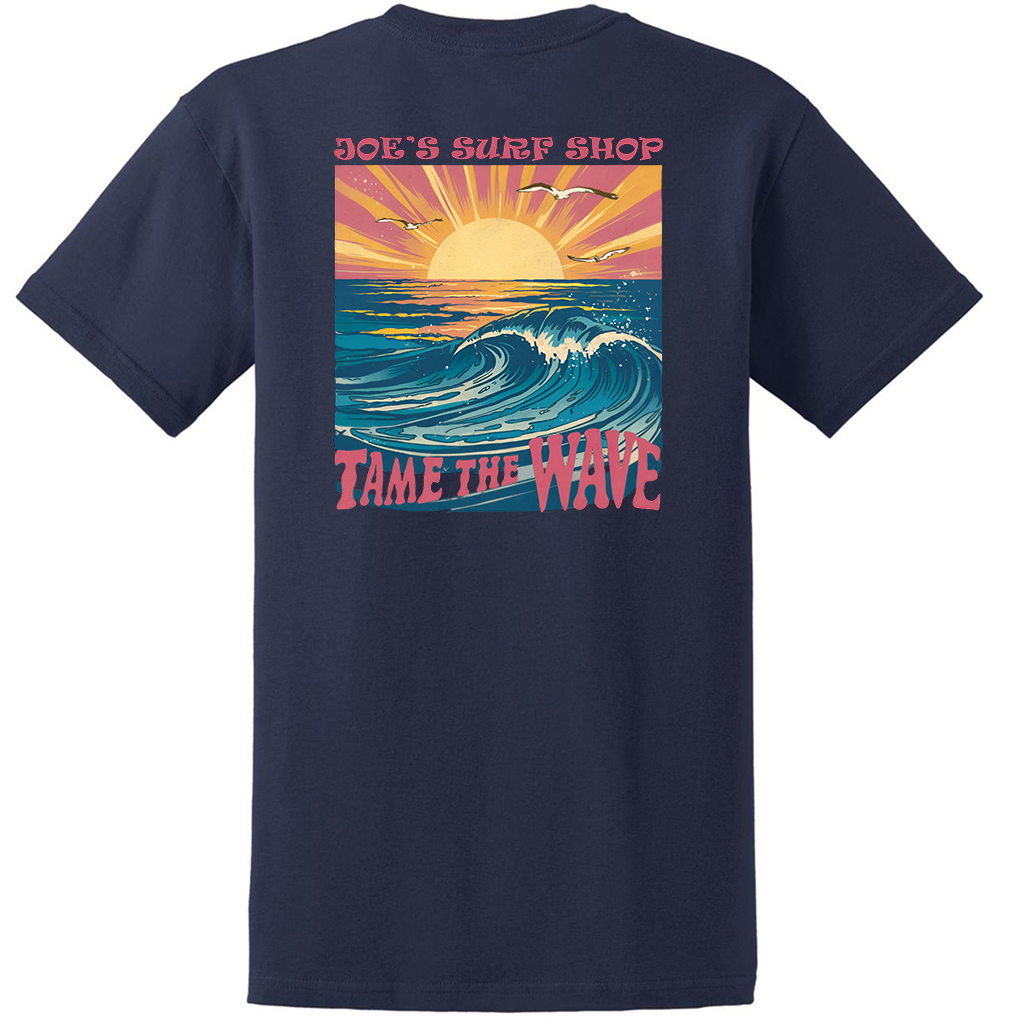 Joe's Surf Shop Tame The Wave Youth T Shirt