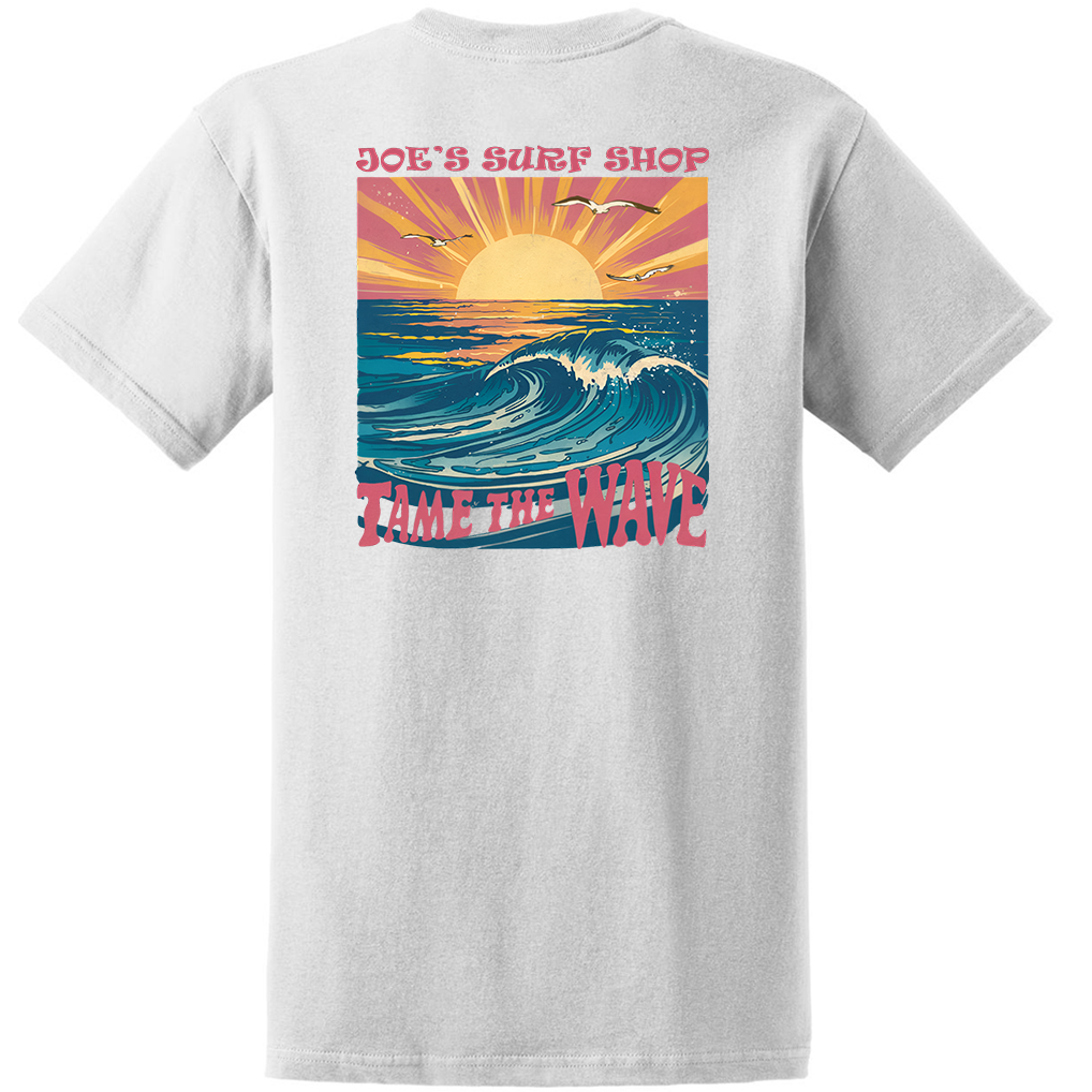 Joe's Surf Shop Tame The Wave Youth T Shirt