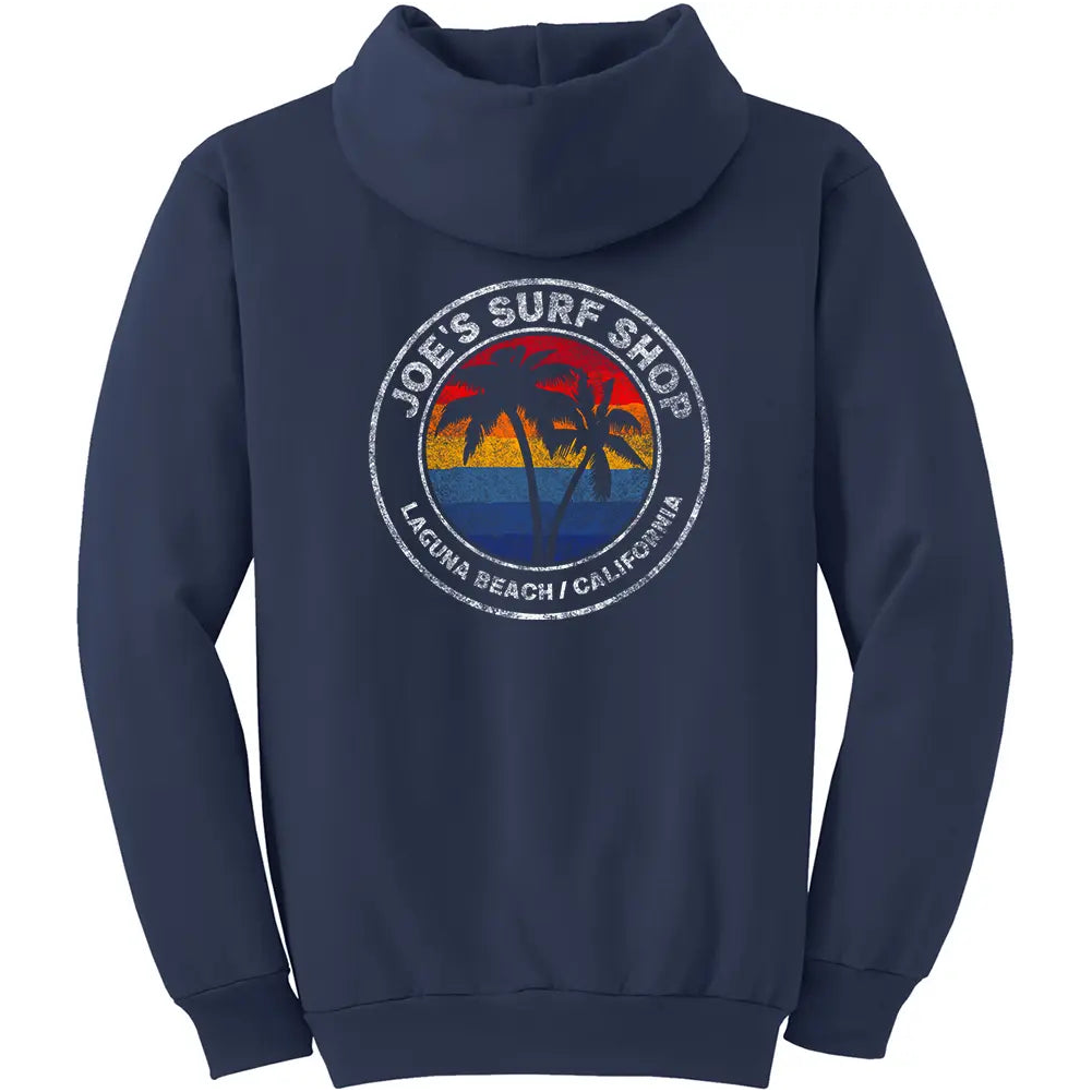 Joe's Surf Shop Vintage Sunset Pullover Hoodie