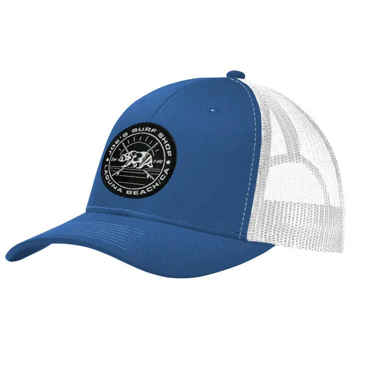 Joe's Surf Shop Vintage Surfing Bear Curved Snapback Cap