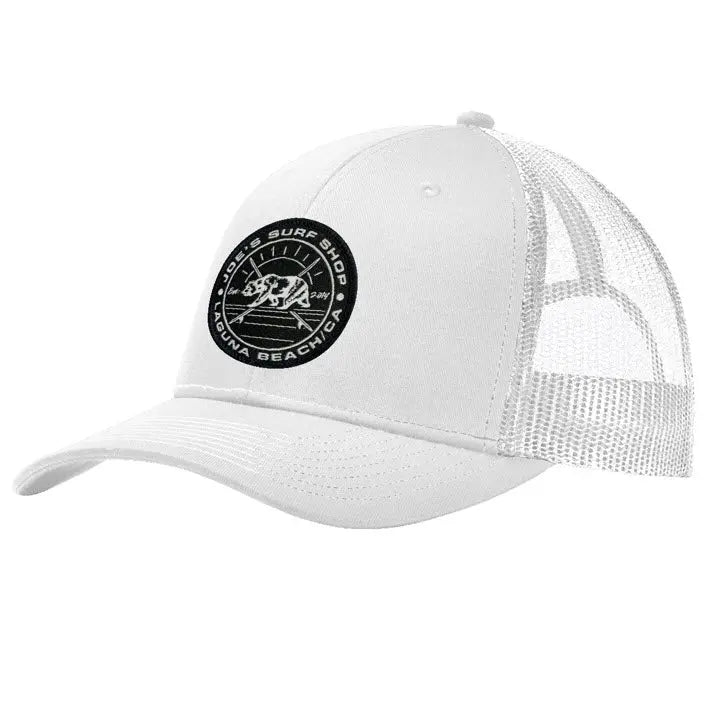 Joe's Surf Shop Vintage Surfing Bear Curved Snapback Cap