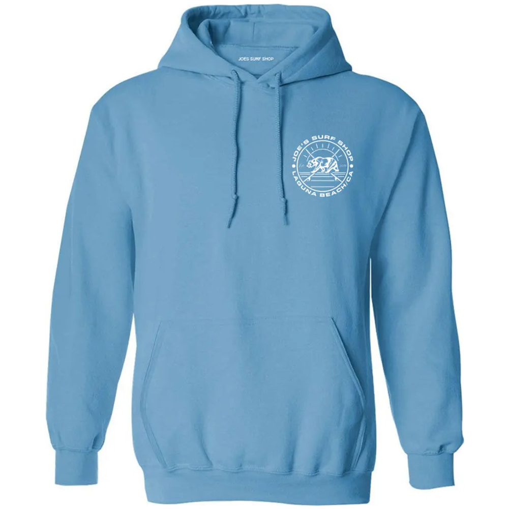 Joe's Surf Shop Vintage Surfing Bear Pullover Hoodie