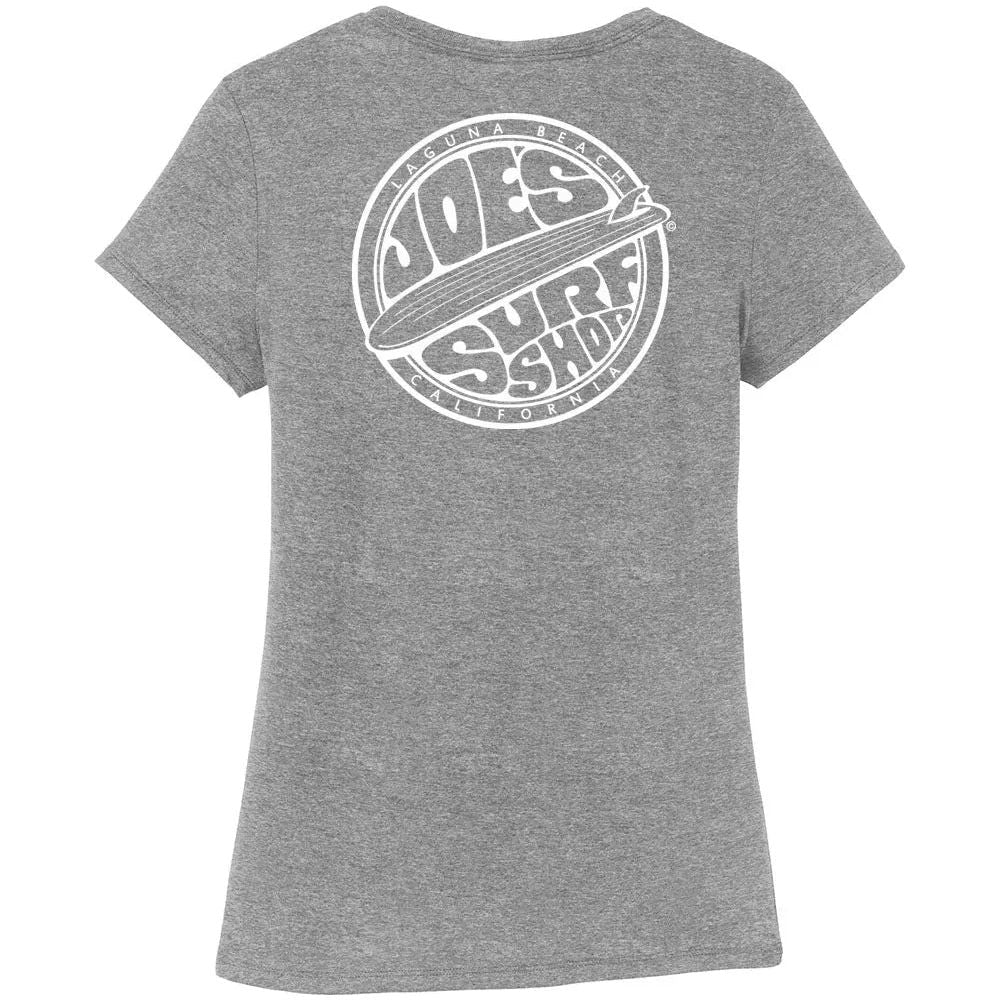 Joe's Surf Shop Women's Fins Up Tri-Blend Tee